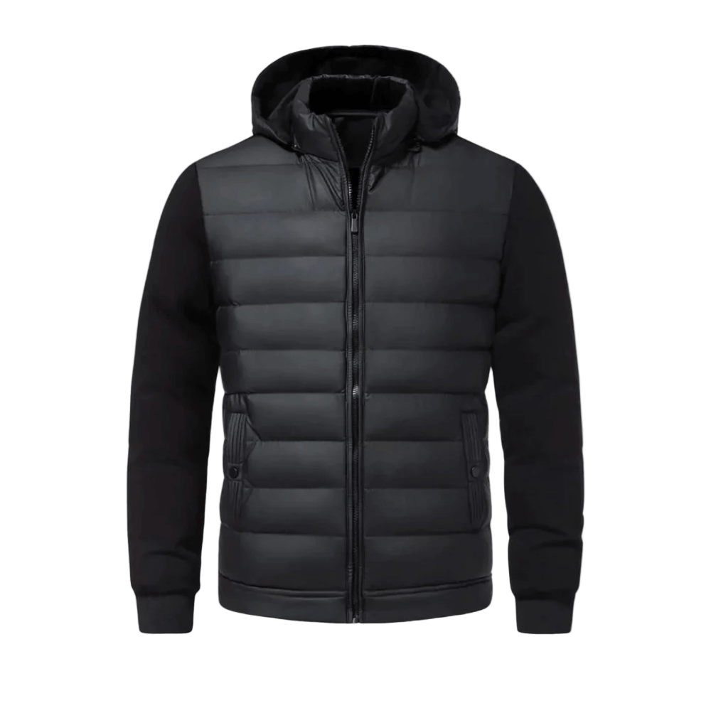 Steppjacke mit Strickärmeln